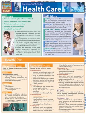 cover image of Introduction to Healthcare